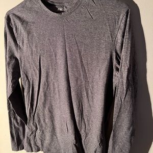 Men’s grey H&M long sleeve top size small